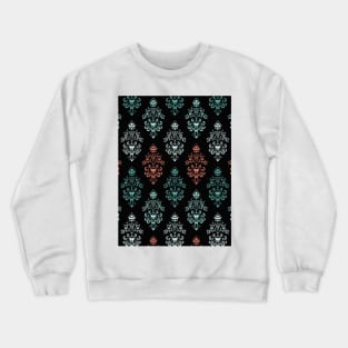 Haunted Mansion Light Green and Orange Wallpaper Crewneck Sweatshirt